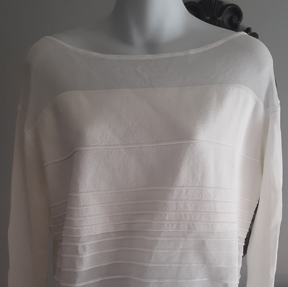 Helmut Lang Mesh Insert Sweater - image 4